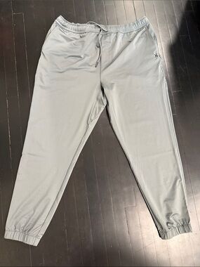 Men's Light Gray Performance Jogger Pants Cuts SIZE XL